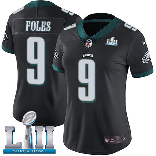 Women Philadelphia Eagles #9 Foles Black Limited 2018 Super Bowl NFL Jerseys